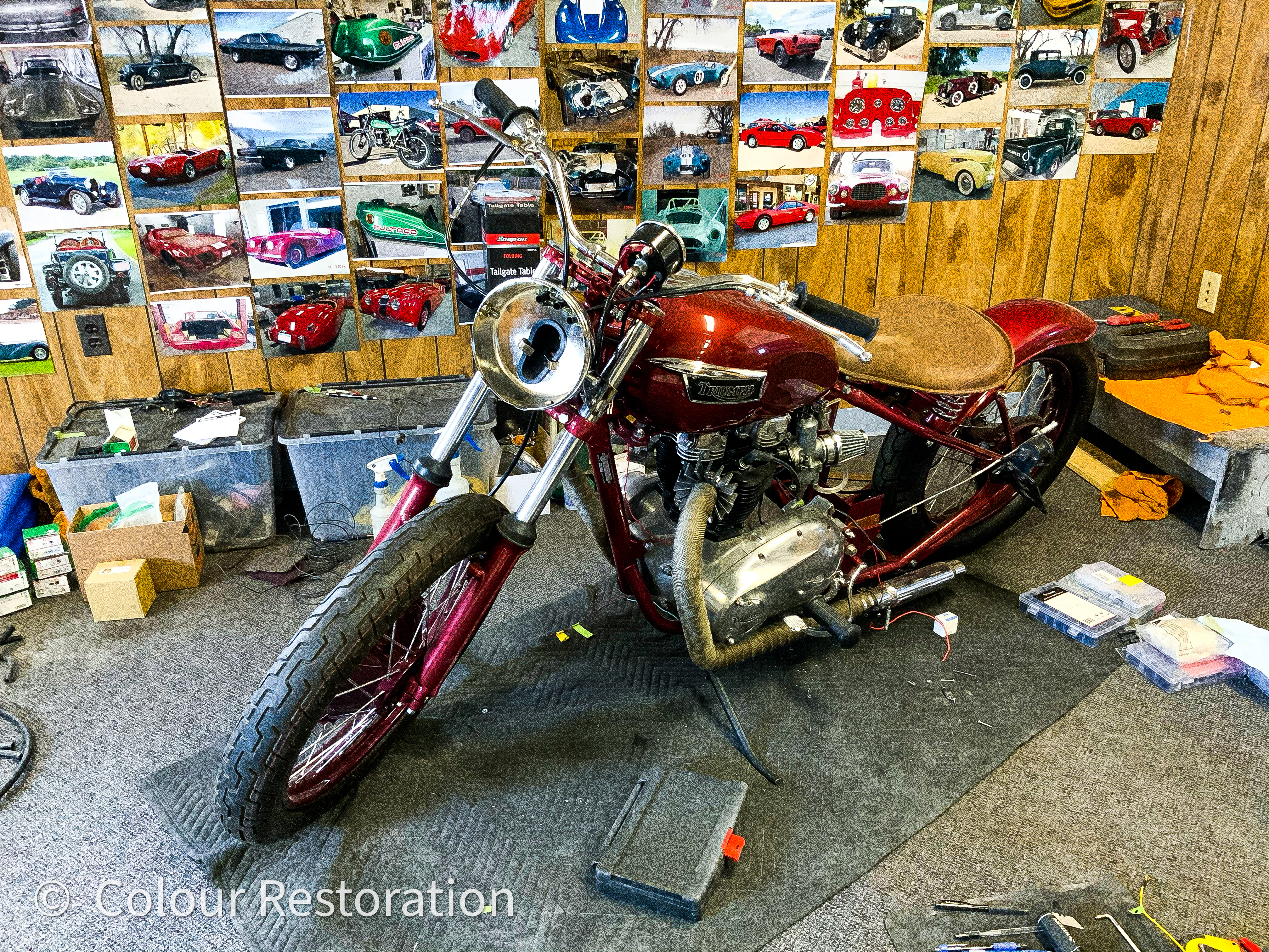 Triumph Bonneville before picture